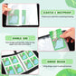 Premium Collectible Trading Card Albums?Card Binder Fits 400 Cards with 50 Removable Sleeves?Display Game Card Case book Holder, Frog Themes