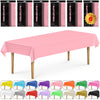 DecorRack 6 Pack Light Pink Plastic Tablecloths (Rectangular 54x108 in)