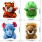 32 Piece Mini Plush Animal Toy Set, Cute Small Animals Plush Keychain Decoration for Themed Parties, Kindergarten Gift, Teacher Student Award, Goody