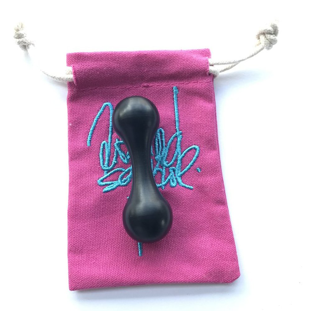 AroundSquare Knucklebone Skill Toy - Begleri - (Black Delrin)