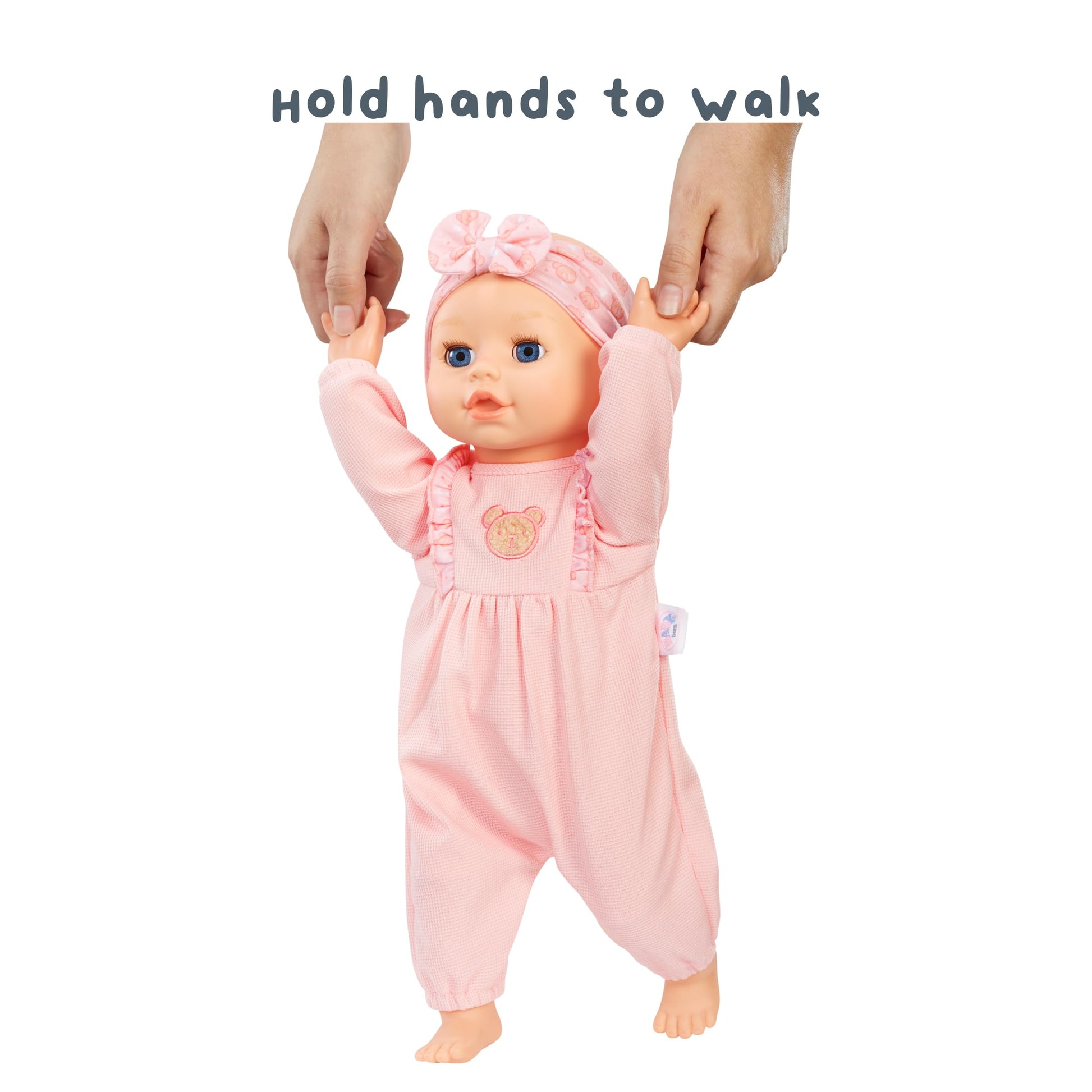 Baby born Learn to Walk Baby Doll Annabell - Blue Eyes: Realistic Features for Kids Ages 3+, Walks, Crawls, Sits & Kicks, Eyes Open & Close, Multiple