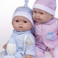 Twins 13" Realistic Soft Body Baby Dolls | JC Toys - Berenguer Boutique | Twins Gift Set with Removable Outfits and Accessories | Pink and Blue |