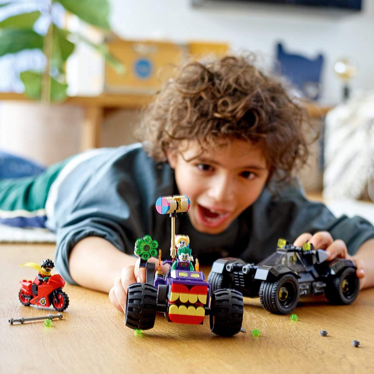 LEGO DC Batman Joker's Trike Chase 76159 Super-Hero Cars and Motorcycle Playset, Mini Shooting Batmobile Toy, for Fans of Batman, Robin, The Joker