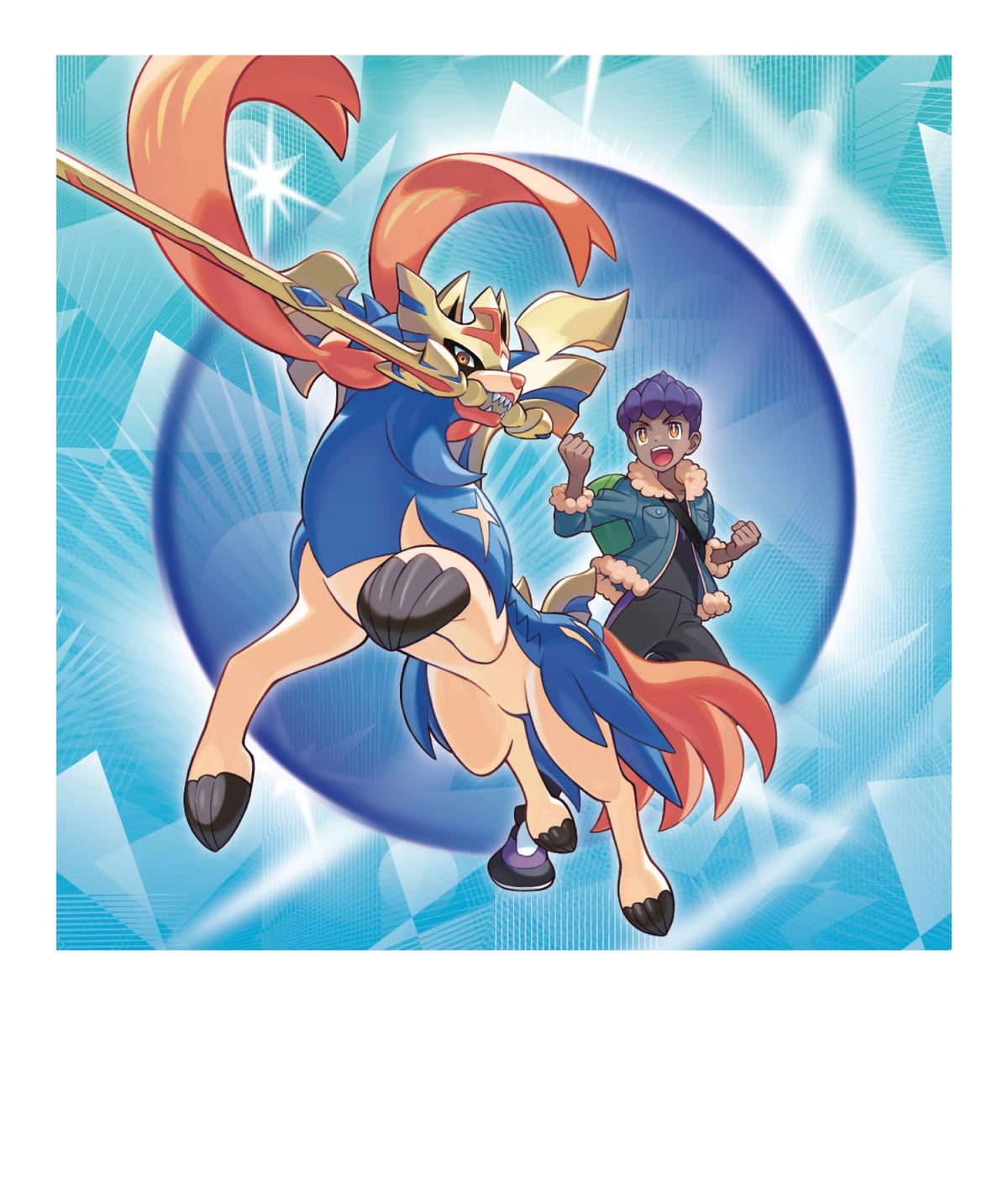 Pokémon - Trading Card Game: Hops Zacian-ex Collection (3 Holographic Promo Cards, 1 Oversized Holographic Card & 4 Booster Packs)