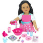 Sophia's Baking Accessories and Apron Set for 18" Dolls, Pink