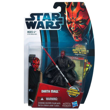 Star Wars 2012 Movie Heroes Figure Darth Maul (With Spinning Lightsaber Action)