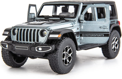 WAKAKAC Compatible for 7 Door Off-Road Toy Car 1/32 Die-cast Pull Back Model Car with Sound and Light Toy Vehicle Cars for Kids Ages 4-8 Festival Gift