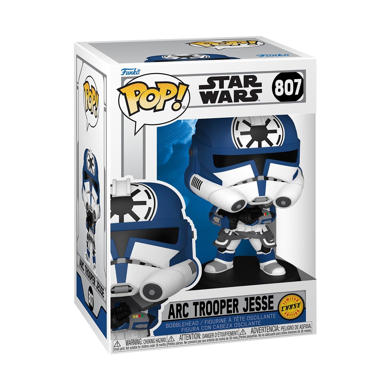 Funko Pop! Star Wars: Clone Wars - ARC Trooper Jesse - 1/6 Odds for Rare Chase Variant - Collectable Vinyl Figure - Gift Idea - Official Merchandise