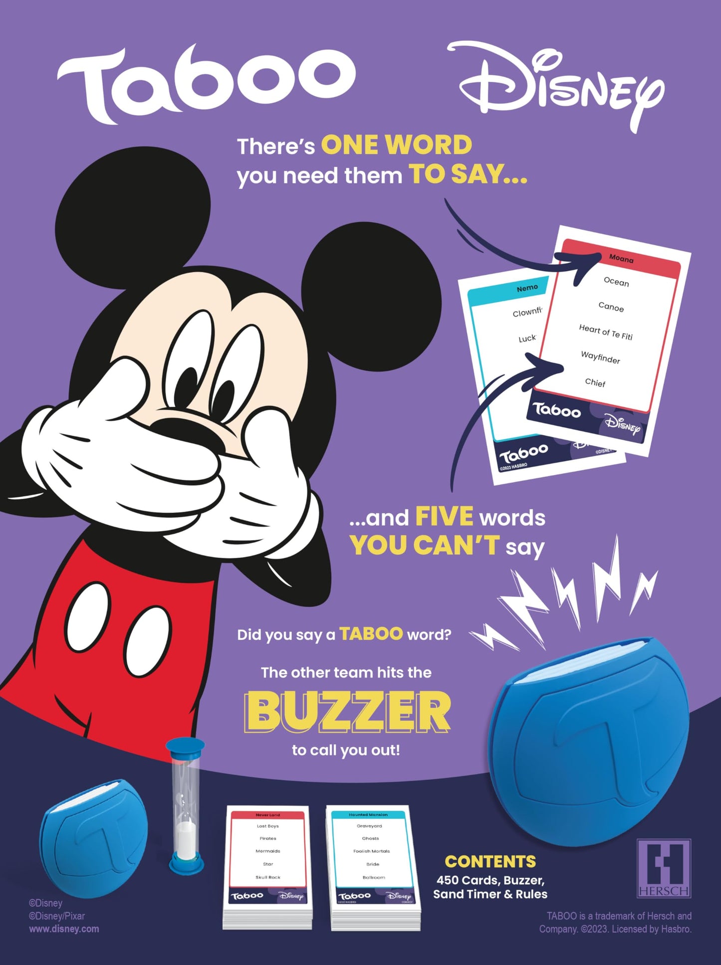 Taboo: Disney Edition Party Board Game | Family Guess Word Game | Officially Licensed Merchandise | Game for 2 Players or More | Perfect for Fans |