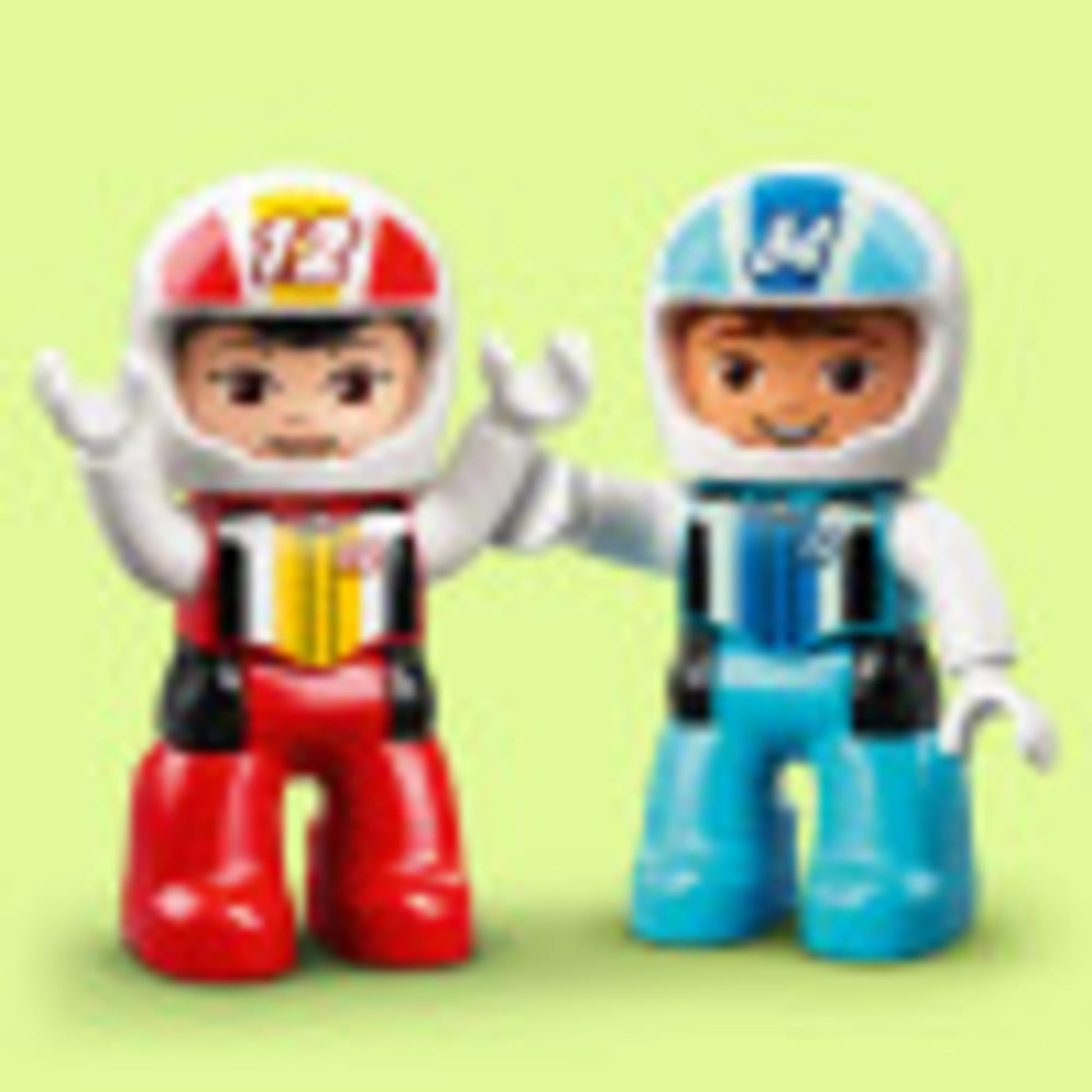 LEGO DUPLO Town Race Cars 10947 Cool Car-Race Building Toy; Imaginative, Developmental Playset for Toddlers and Kids; New 2021 (44 Pieces)