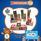 KIDS KORNER Alphabet Blocks Toys for Toddlers - Bilingual Educational Toys, Spanish Learning Toys, Stacking Toys with 30 Wooden Blocks and Toddler