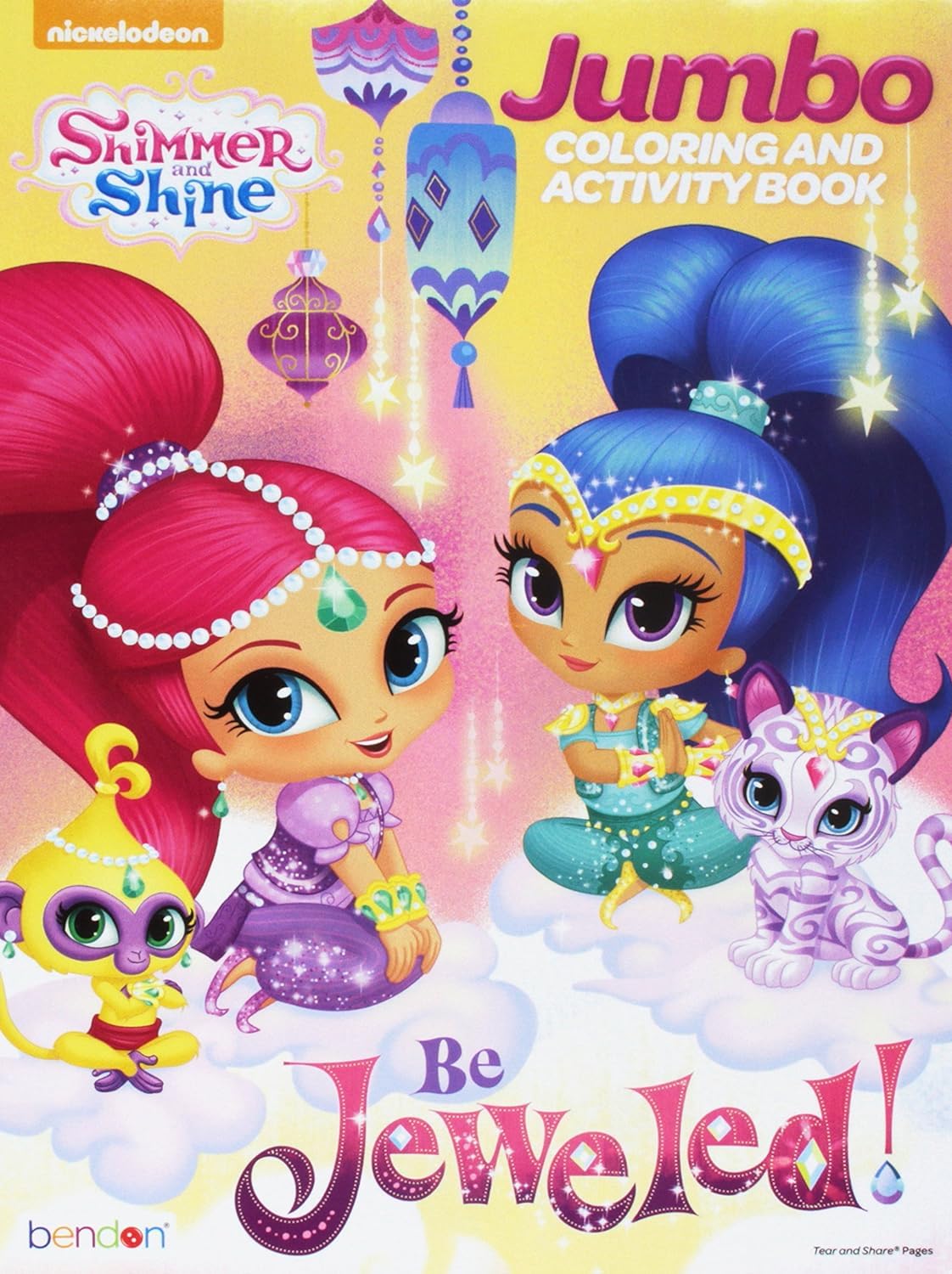 Shimmer and Shine Coloring Book Bundle Set -- 2 Books, Over 50 Stickers, Crayons and Licensed "Little Princess" Stickers (Shimmer and Shine Party