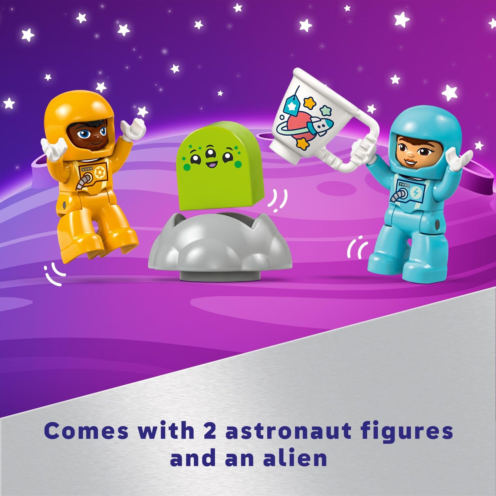 LEGO DUPLO 3 in 1 Space Shuttle Adventure Toddler Building Toys - Space Toys for Boys & Girls, Ages 3+ Years - Gift for Christmas - Learning & Pretend