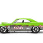 Jada Toys Bigtime Muscle 1:24 1970 Plymouth Road Runner Die-cast Car - Opening Doors, Hood, Trunk, Rubber Tires(Glossy Green)