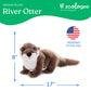 The Petting Zoo River Otter Stuffed Animal Plushie, Gifts for Kids, Earth Keeperz Wildlife Animals, Zoologee Brown River Otter Plush Toy, 17 inches