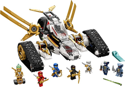 LEGO NINJAGO Legacy Ultra Sonic Raider 71739 Ninja Toy Building Kit with a Buildable Plane and Motorcycle Toy, Featuring 7 Collectible Minifigures