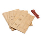 The Broken Token Card Organizer - Compact Wood Storage Box for Cards with Multiple Adjustable Dividers, Rows and Bit Boxes