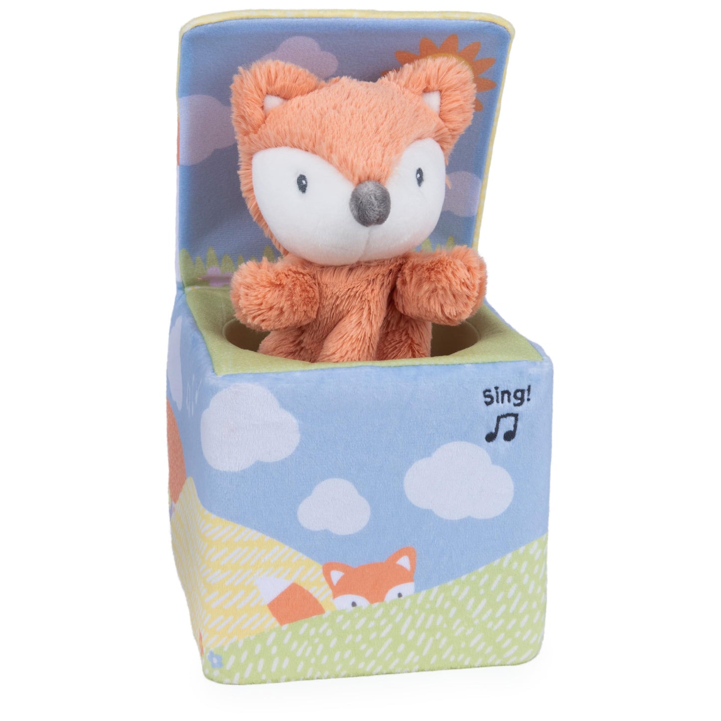 GUND Baby Fox in a Box, Animated Plush Activity Toy for Babies and Infants