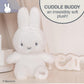 Kids Preferred Miffy Baby 10 in Plush - Embroidered Details, Miffy Logo on Paw, Super Soft Cozy Plush, for Ages 0 Months and up, Beans in Bottom