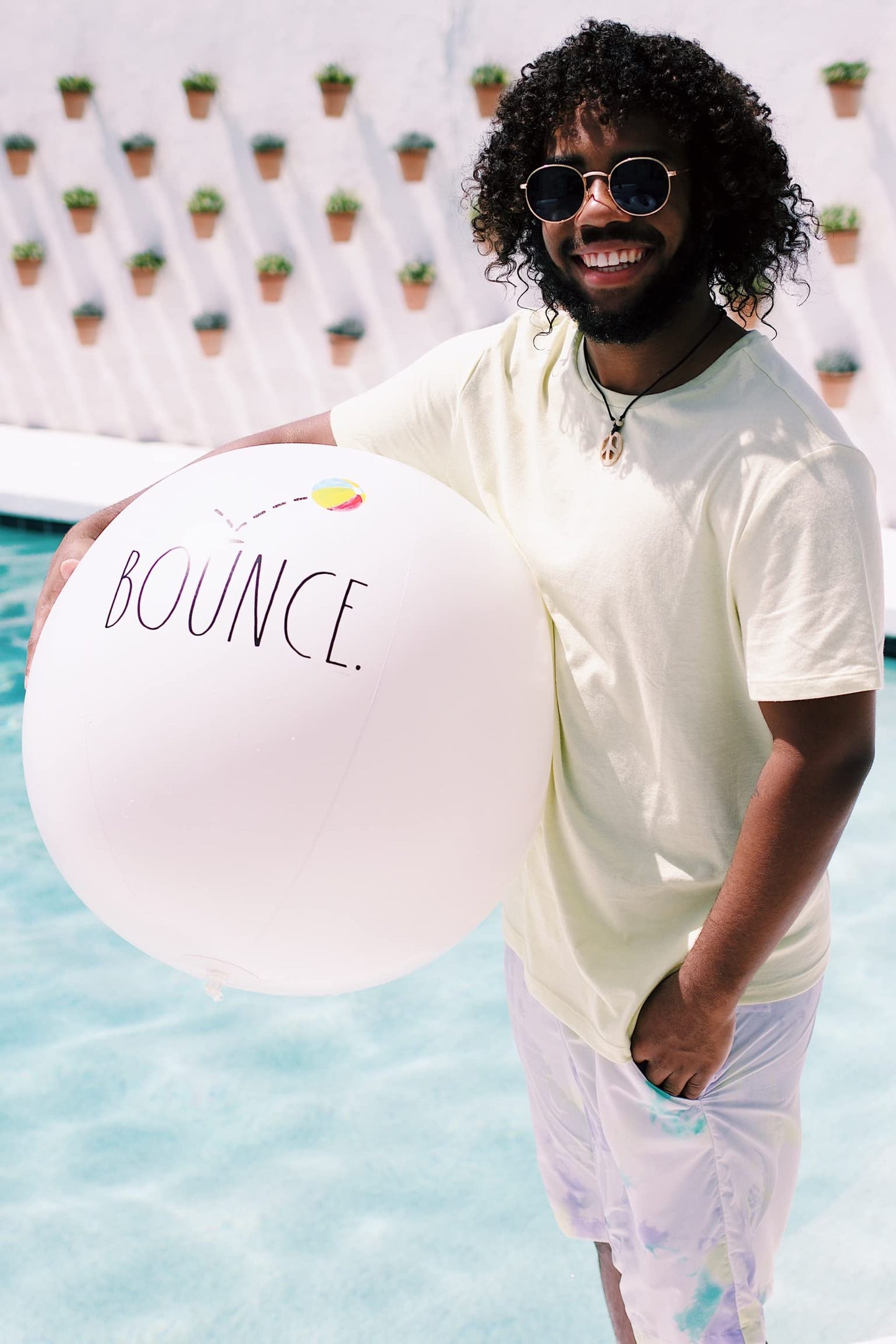 Coconut Float Rae x Dunn Large 27" Inflatable Beach Ball - Bounce Theme
