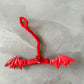 Clothes for Labubu Devil 2-Piece Outfit Set,Headpiece & Wings,Ideal for Halloween Costumes for 17cm Dolls(No Doll) (Red)