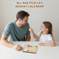 Daily Calendar Puzzle Wooden?Jigsaw Puzzle Board for Adults,Challenge 365+ for Every Day,Puzzle Advent Calendar.