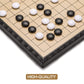 AMEROUS 11 Inches Magnetic Go Game Set (19 x 19), Travel Foldable Board Game Set with Magnetic Plastic Stones & Go Game Rules for Beginner, Kids