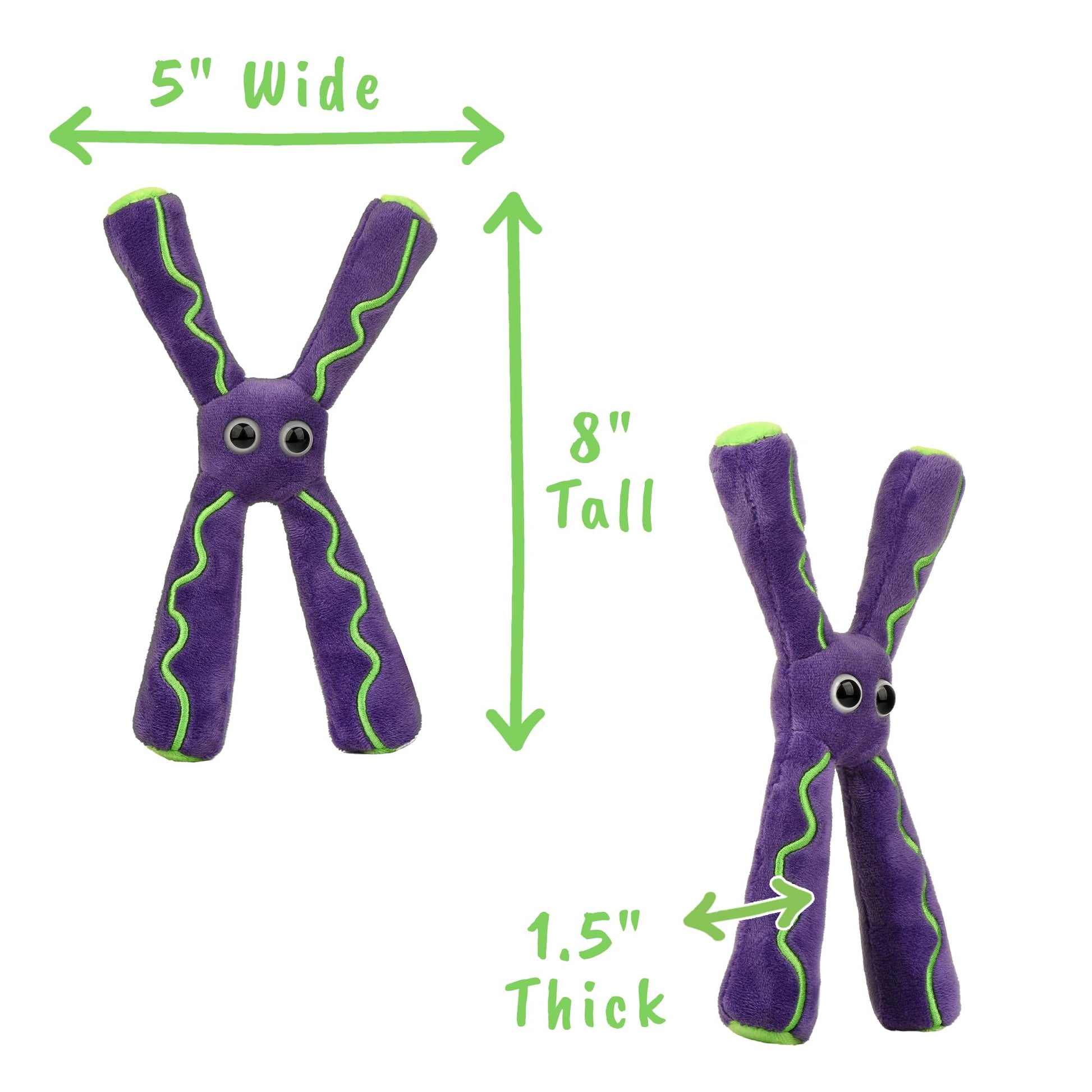 GIANT MICROBES Chromosome Plush, Genetics Gift, DNA Gifts, Genealogy, Ancestry Gift, Biology Plushies, Genetic Counselor, Forensic Science Gifts