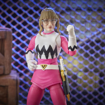 Power Rangers Lightning Collection Lost Galaxy Pink Ranger 6-Inch Premium Collectible Action Figure Toy with Accessories, Kids Ages 4 and Up