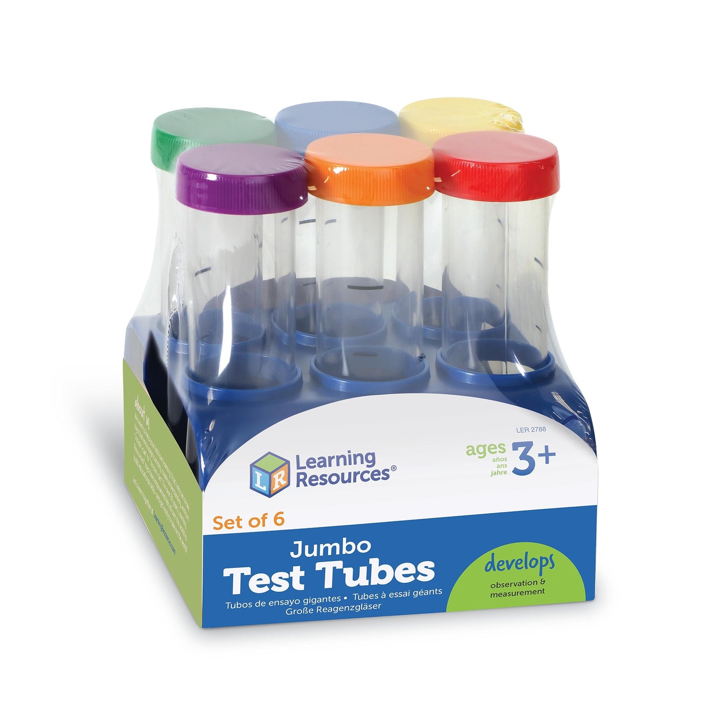 Learning Resources Primary Science Jumbo Test Tubes with Stand