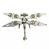 Steampunk Dragonfly 3D Metal Puzzle : 140+ Pcs 2-3 Hrs Screw Build Desktop Display Ornament DIY Assembly Gift for Father Men Teens Christmas