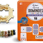 Regal Games Mexican Train Double 15 Dominoes Set for Adults & Kids - Domino Game with 136 Tiles Colored Dots & 8 Metal Trains - 2-8 Player Games