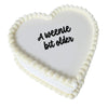 A Weenie Bit Older Cake Topper - Funny Birthday Cake Sign for Her, Black Script Party Decoration (a weenie bit older)