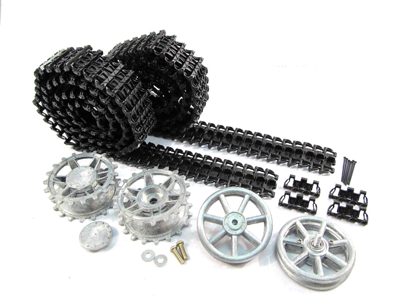 Mato Metal Upgraded Parts Tracks Sprockets Idler Wheels Set for Heng Long 3858-1 1/16 1:16 RC Panzer IV Tank