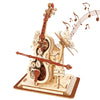 3D Wooden Puzzles for Adults, Wooden Music Box Kits-Cello Wood Model Kits for Adults to Build, Gift for Men Women Hobby for Adults (Music Cello)