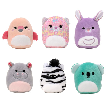 Squishville Mystery Mini-Squishmallows Plush - Wildlife Squad - Six 2-Inch Characters - Includes Michaela and Kiki Plus Four Mystery Figures