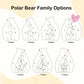Personalized Wooden Bear Puzzle Family Name Sculpture Wooden Decor Gift