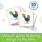 The Learning Journey My First Memory Game - Farm Memory - 20 Card Matching Memory Game - Educational Toddler Gifts for Boys & Girls Ages 2 and Up