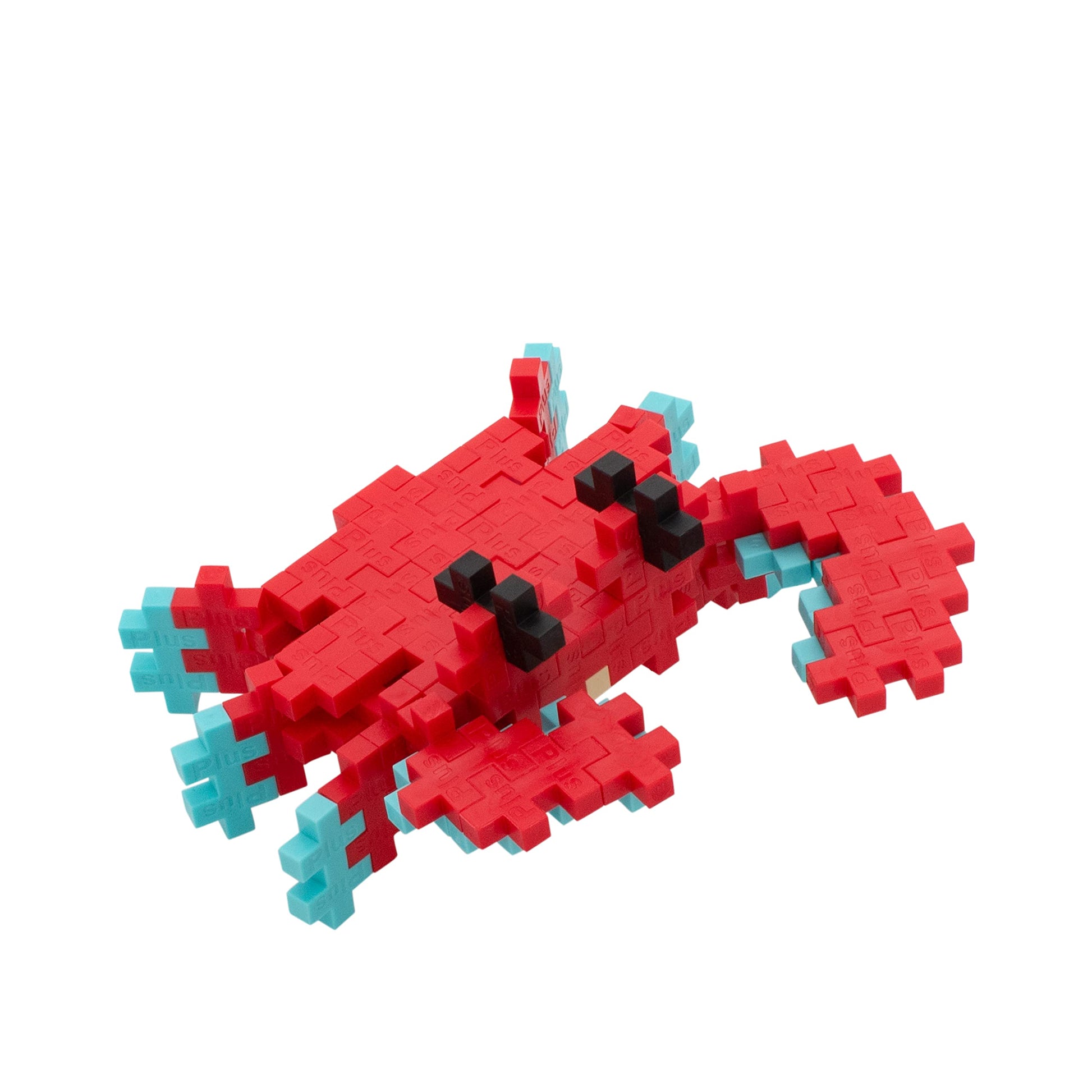 PLUS PLUS Crab - 3D Puzzle Sea Creature Building Block Set, Ocean Animals Figures Tube, Mini Interlocking Pieces - Fun Stem Toys for Kids