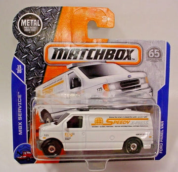Matchbox 2018 Ford Panel Van (Speedy X-Press) - White 1:64 Scale Truck - Boys