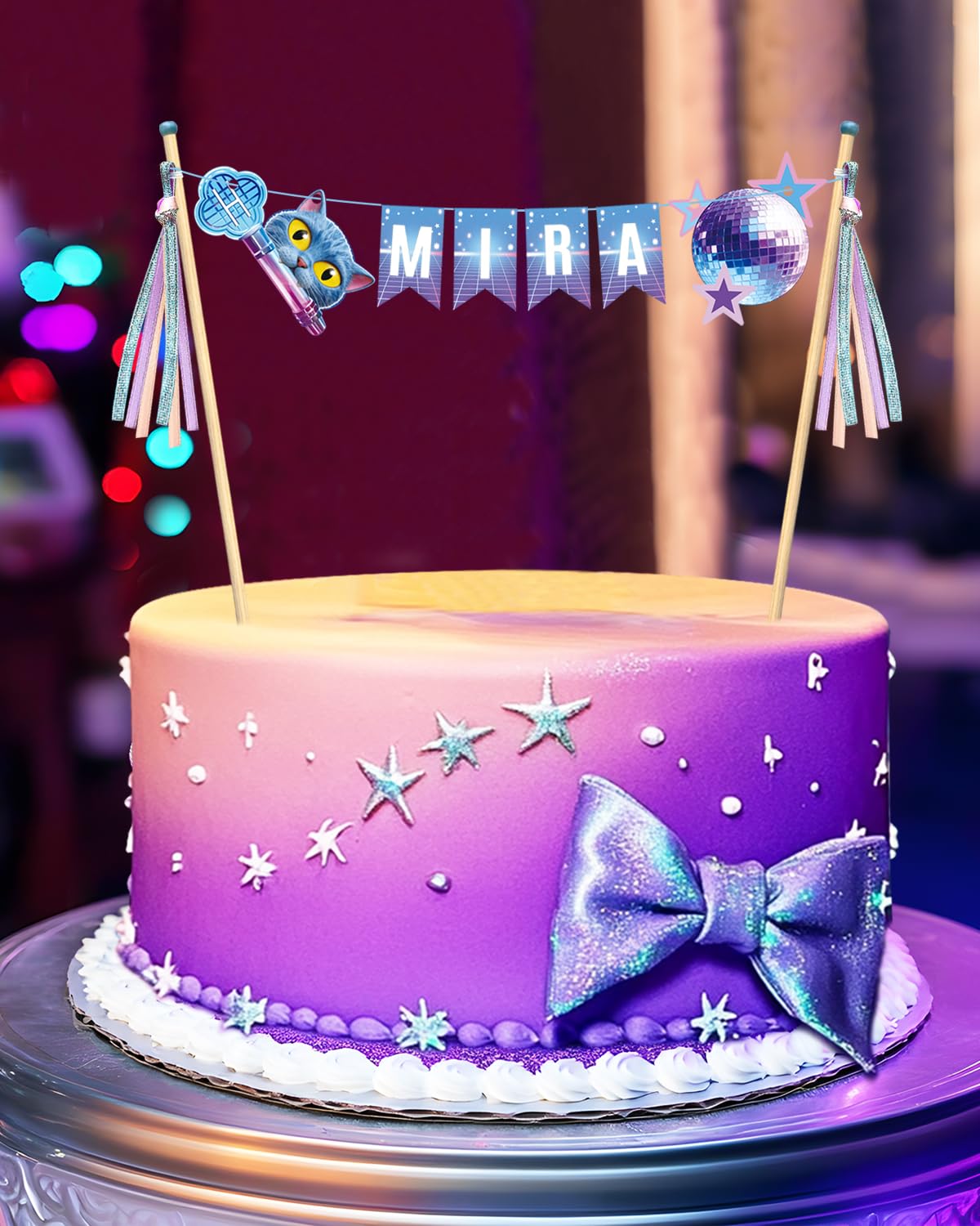 K-Pop Cake Topper - DIY Custom Name KPop Cake Banner, Kpop Cake Decoration, Personalized KPop Birthday Decoration for Music, Anime Theme Parties