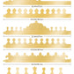 30Pcs Gold Birthday Crowns - 6 Style Party Hats for School & Celebration