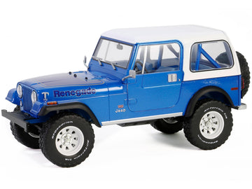 PRE-Order 1978 Jeep CJ-7 Renegade - Captain Blue Metallic (Artisan Collection) Diecast 1:18 Scale Model - Greenlight 19139