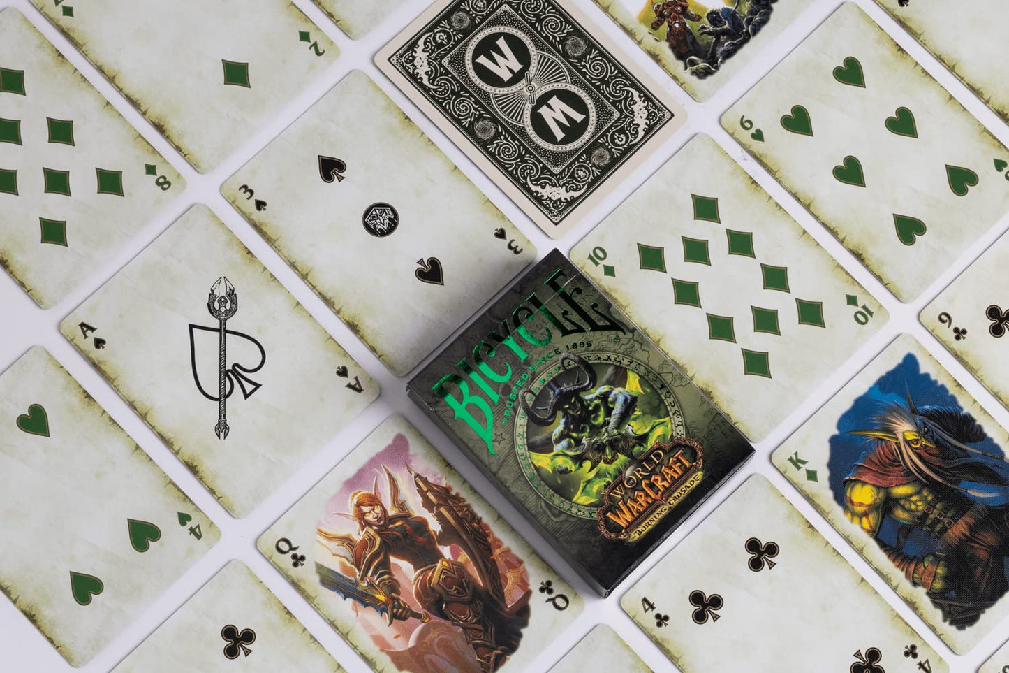 Bicycle Playing Cards | World of Warcraft with Acrylic Collectors Case | 3-Deck Collection | Classic, Lich King and Crusade | with 3-Deck Acrylic