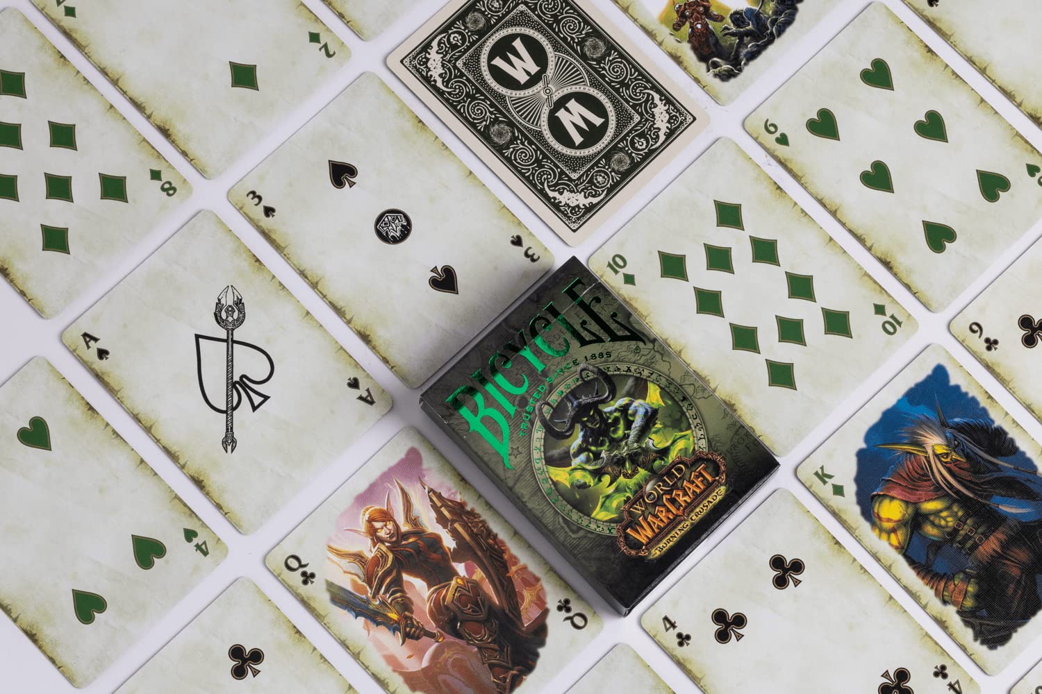 Bicycle Playing Cards | World of Warcraft with Acrylic Collectors Case | 3-Deck Collection | Classic, Lich King and Crusade | with 3-Deck Acrylic