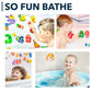 Foam Bath Toys Letters - Set of 52 Pcs - Non-Toxic Bathtub ABC Alphabet for Kids Toddlers - Original Premium Educational Floating Animals Puzzles