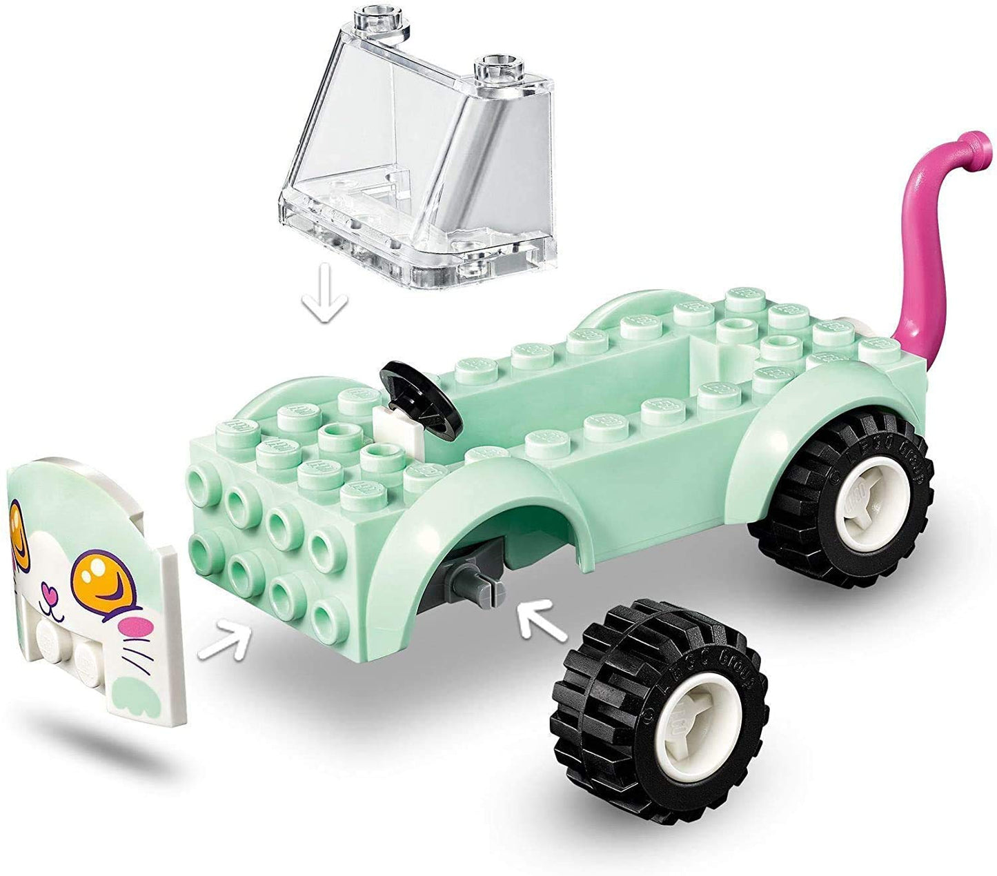 LEGO Friends Cat Grooming Car 41439 Building Kit; Collectible Toy That Makes a Great Holiday or Birthday Gift Idea, New 2021 (60 Pieces)