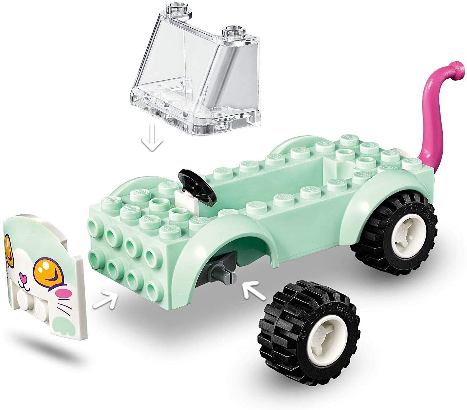 LEGO Friends Cat Grooming Car 41439 Building Kit; Collectible Toy That Makes a Great Holiday or Birthday Gift Idea, New 2021 (60 Pieces)