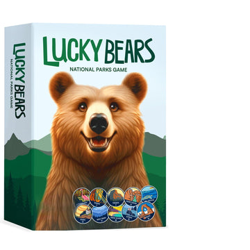 Lucky Bears National Parks Board Game | Collectible Token Set with All 63 Parks | Family Board Game for Kids and Adults | Great National Parks Gift