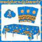 Lecinc 3 Sheets Cookie Party Tablecloth, Plastic Table Covers for Birthday Party Decorations Supplies, 108 x 51.2 Inch